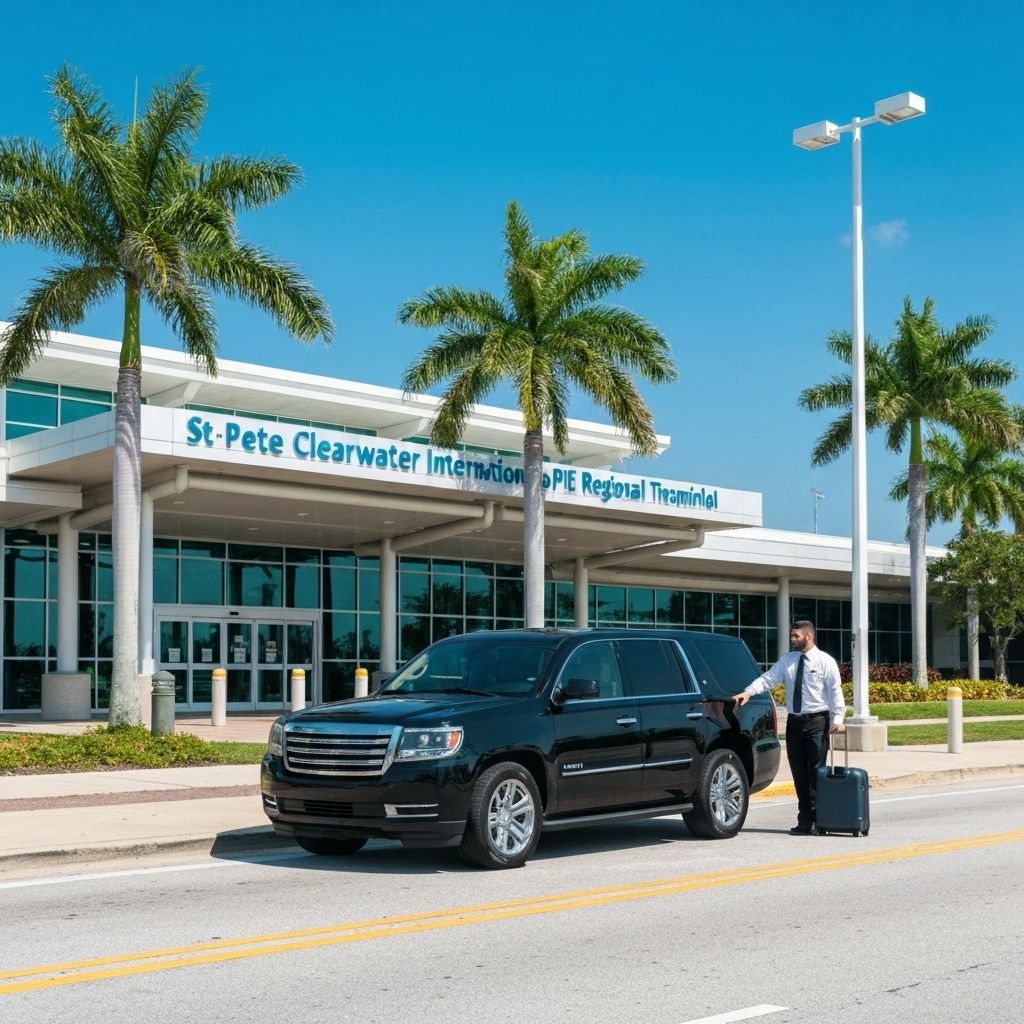 St Pete Clearwater Airport PIE luxury black car service