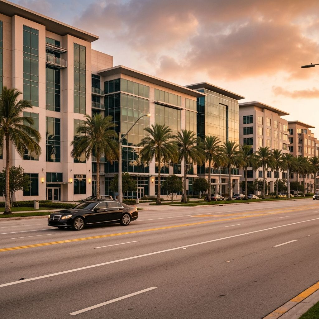 Doral Florida business district - BlackRide executive car service
