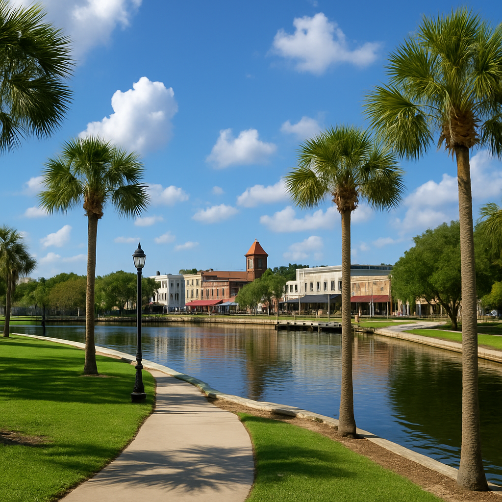 New Port Richey Florida Sims Park along the Pithlachascotee River - BlackRide luxury car service