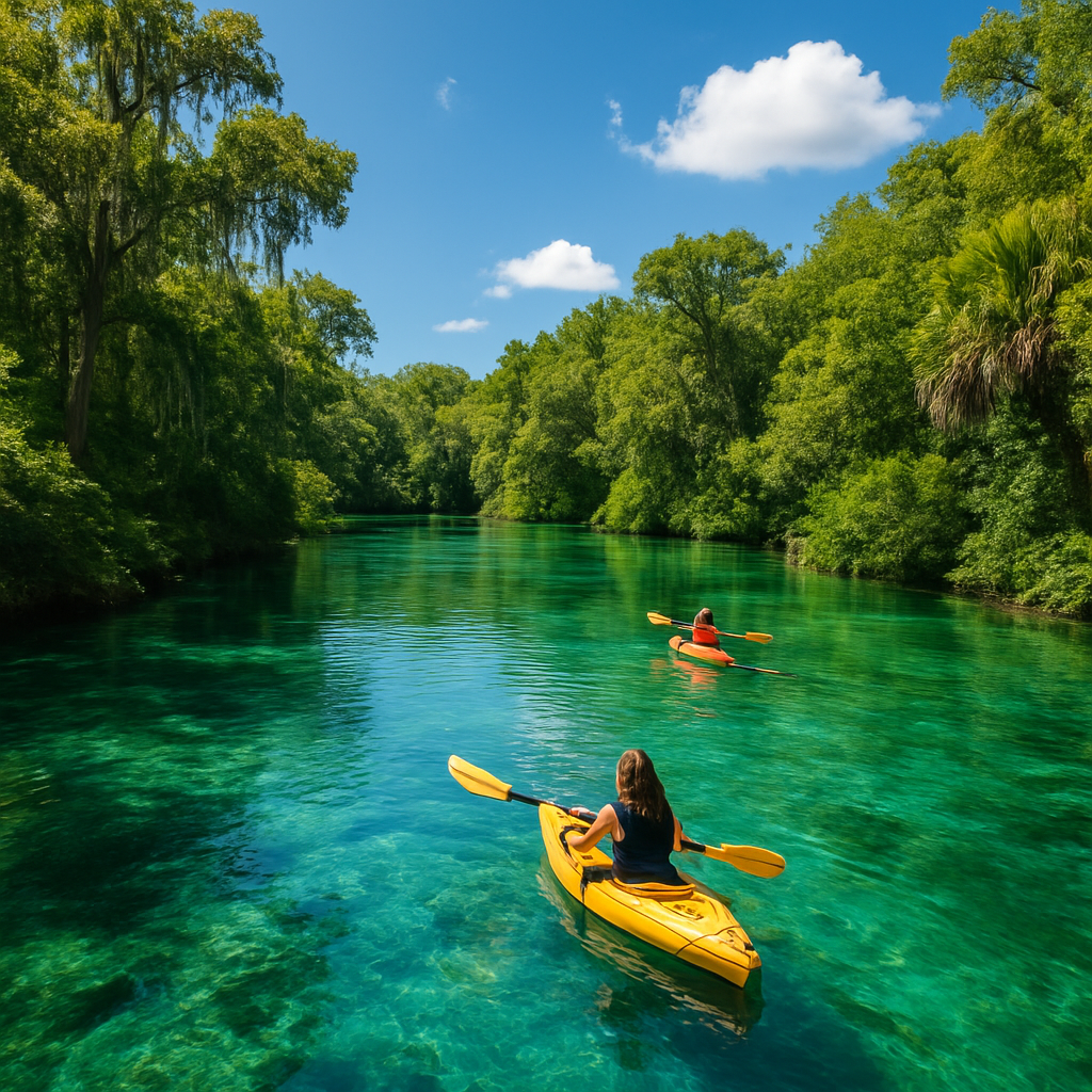 Spring Hill Florida Weeki Wachee Springs crystal clear river - BlackRide luxury car service